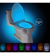 Non Wall Mounted Toilet Seat Bowl Night LED Light Sensor